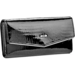 Leather wallet for woman Verde 18-1017 black